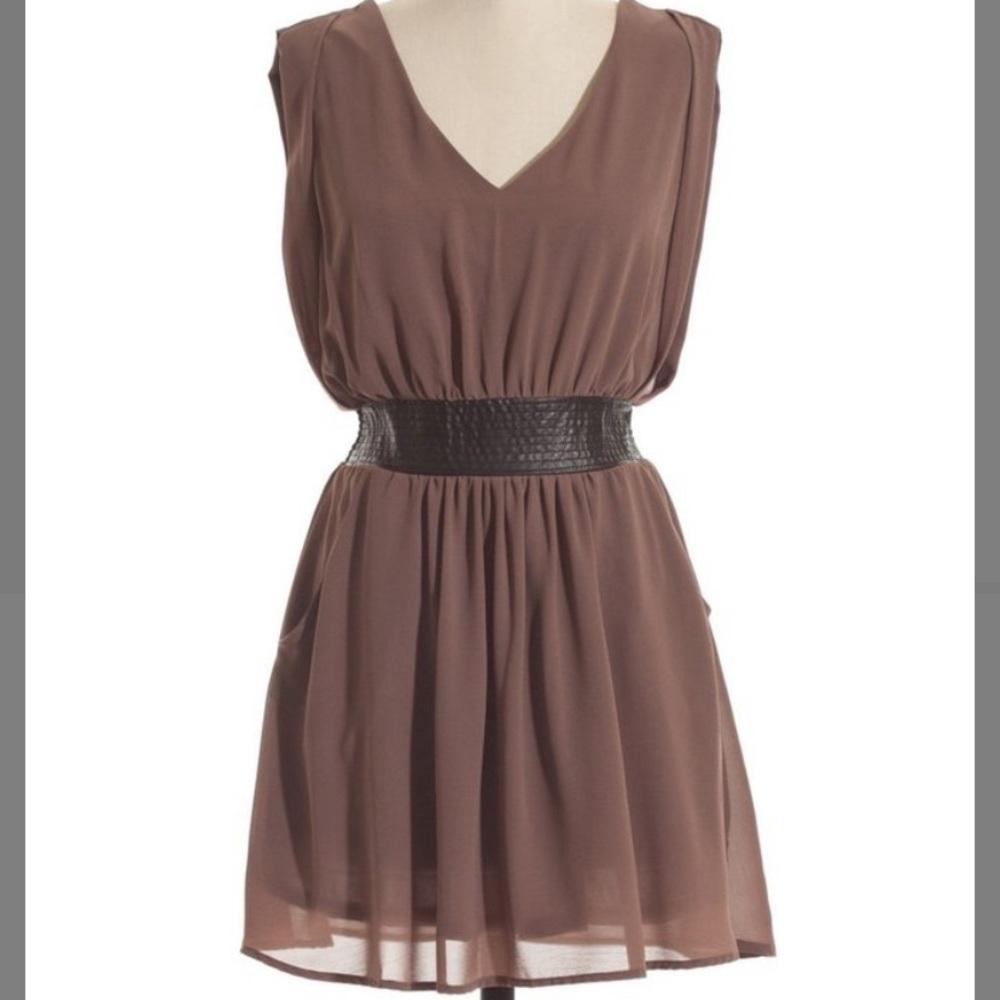 Danika Jay Mocha Sleeveless Dress